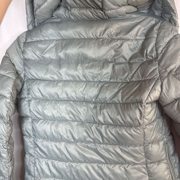 Antonio Melani Light Green Puffer Jacket With Hood Size XS Preowned - Picture 14 of 16